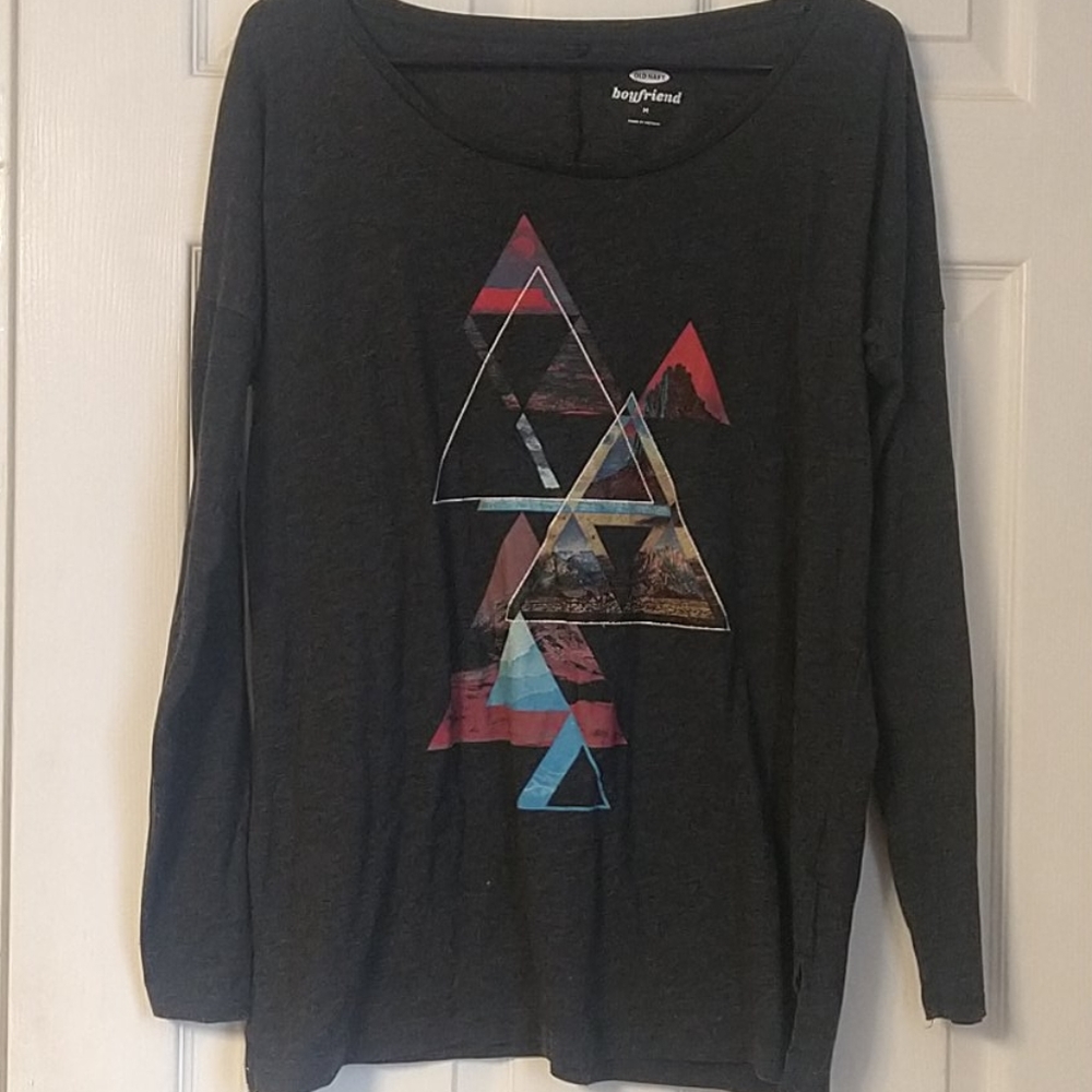 Gray boyfriend longsleeve